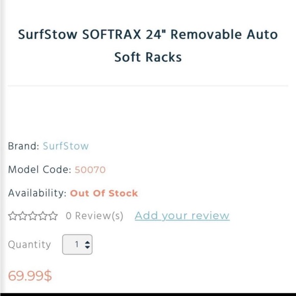 SurfStow SoftRax Removable Paddleboard Roof Racks. - Picture 6 of 8